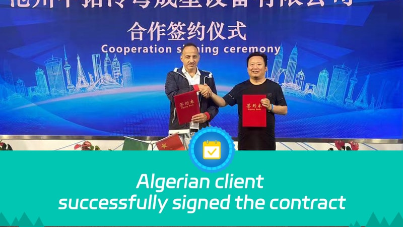 Algerian client successfully signed the contract