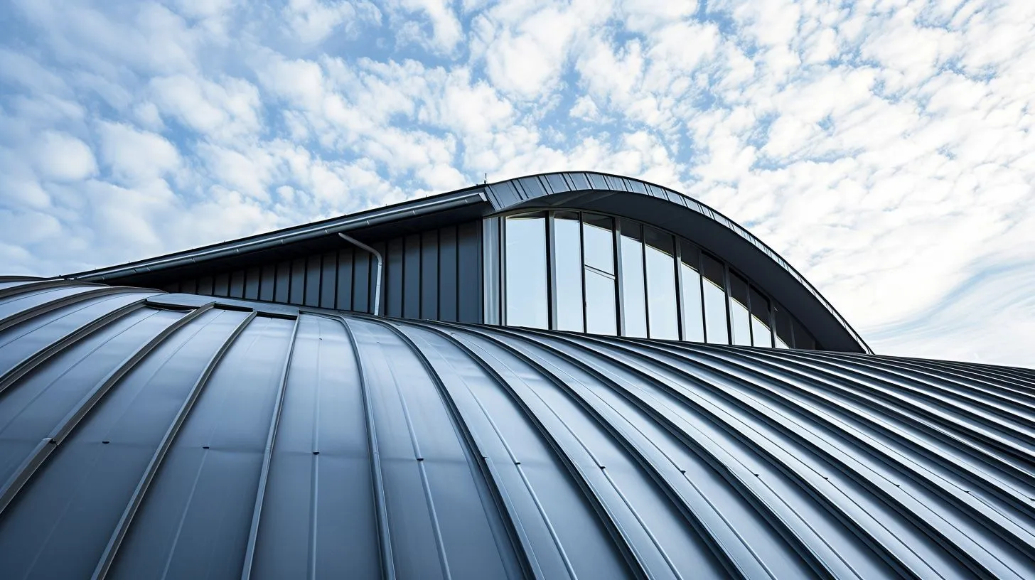 Curved metal roof